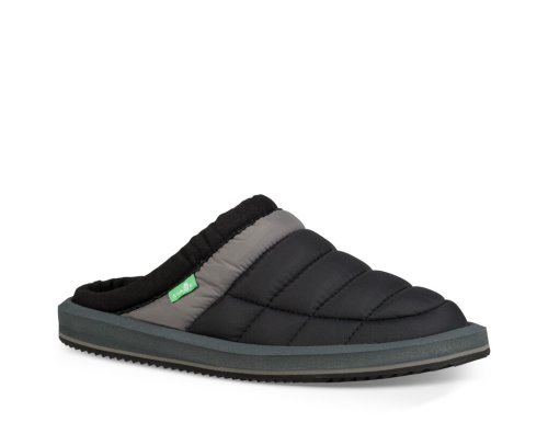 Claquette Sanuk Lil Puffer Low Enfant - Noir YDRFBV631